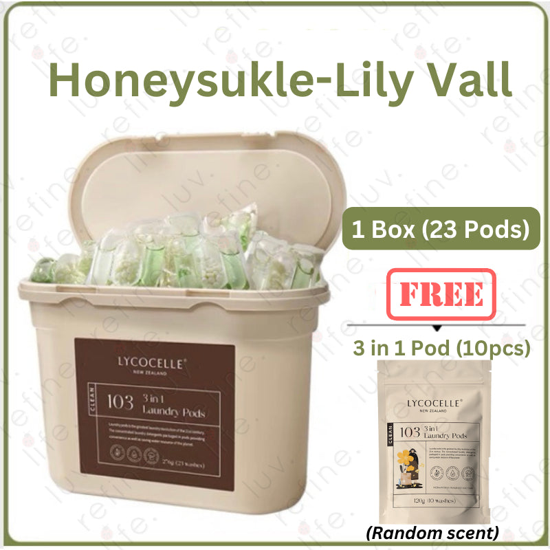 Lycocelle 3 in 1 Laundry Pods / Anti-Dust Mites / Anti-Bacterial / Indoor Drying / Baby Safe