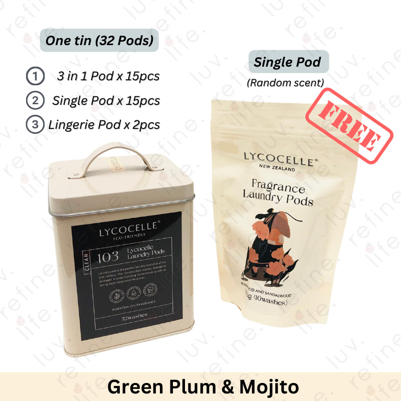 Lycocelle 3 in 1 Laundry Pods / Anti-Dust Mites / Anti-Bacterial / Indoor Drying / Baby Safe