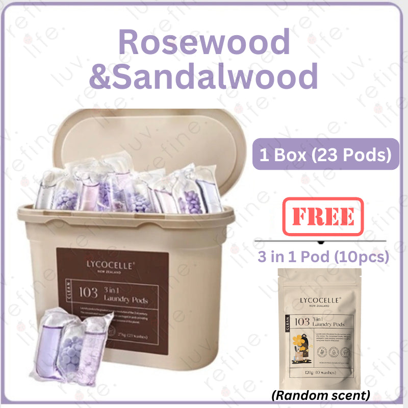 Lycocelle 3 in 1 Laundry Pods / Anti-Dust Mites / Anti-Bacterial / Indoor Drying / Baby Safe