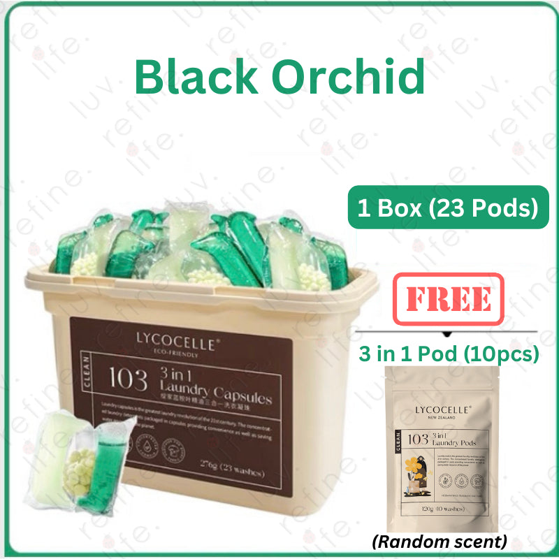 Lycocelle 3 in 1 Laundry Pods / Anti-Dust Mites / Anti-Bacterial / Indoor Drying / Baby Safe