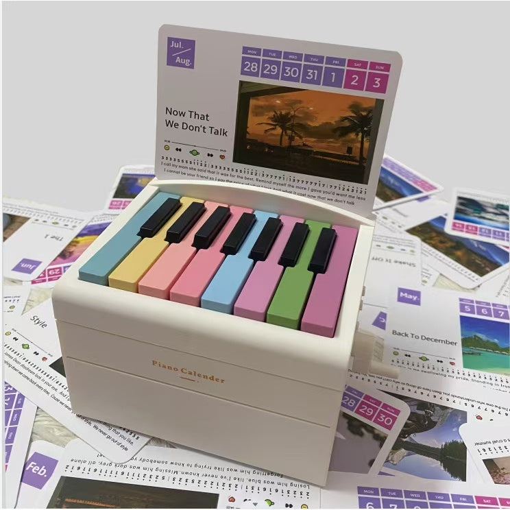 Desktop Music Piano Calendar / Rechargable Piano Calendar