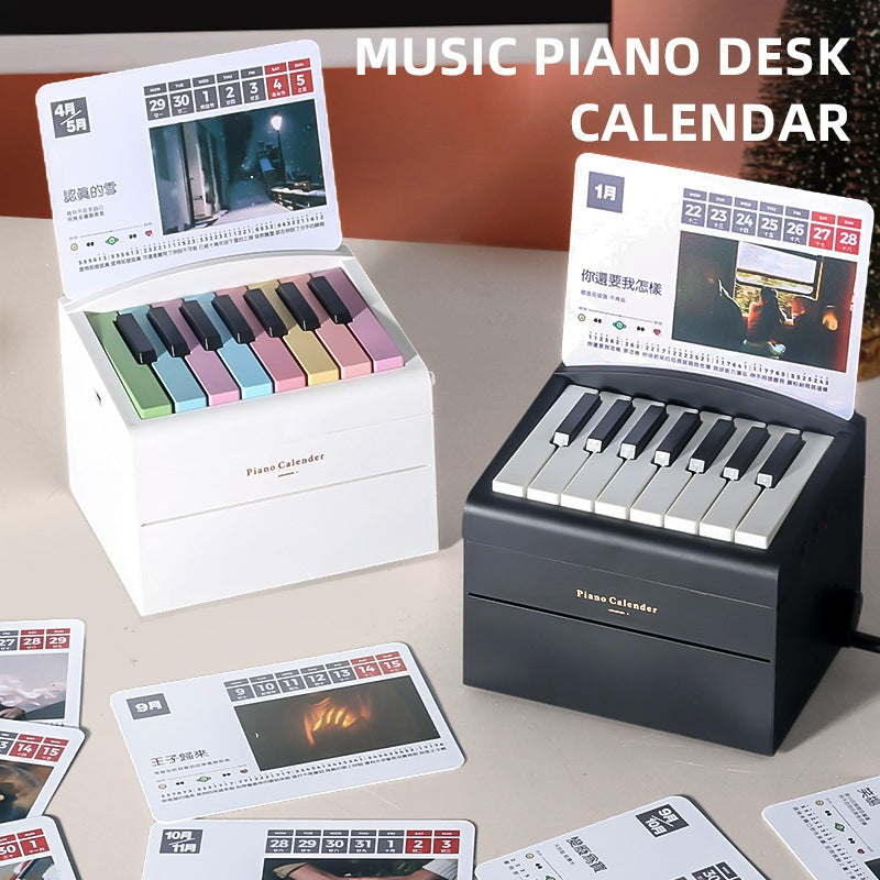 Desktop Music Piano Calendar / Rechargable Piano Calendar