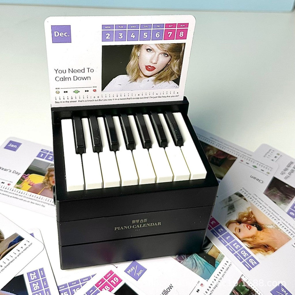 Desktop Music Piano Calendar / Rechargable Piano Calendar