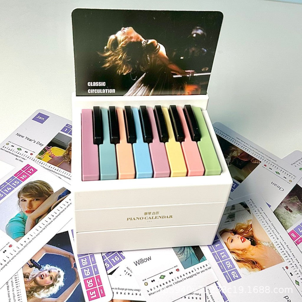 Desktop Music Piano Calendar / Rechargable Piano Calendar