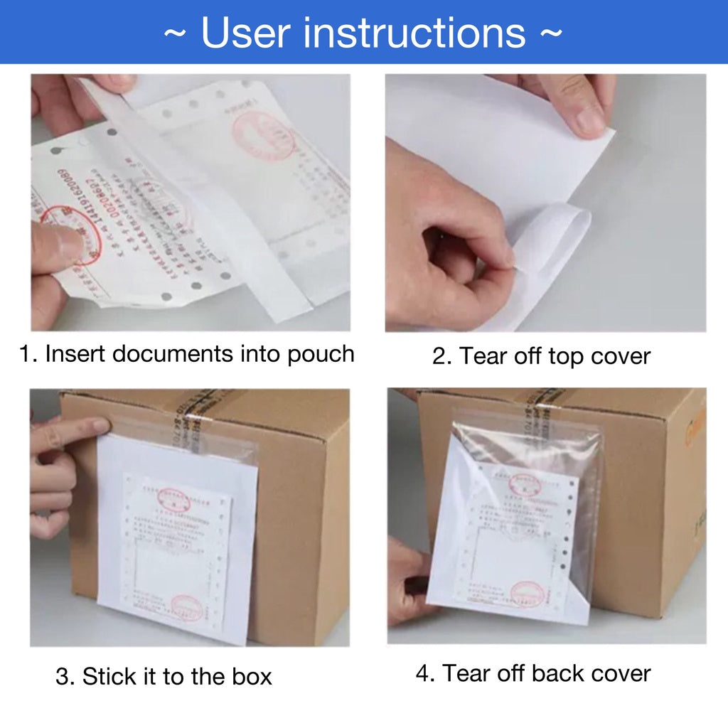 Packing List Envelope / Adhesive Consignment Note Pouch