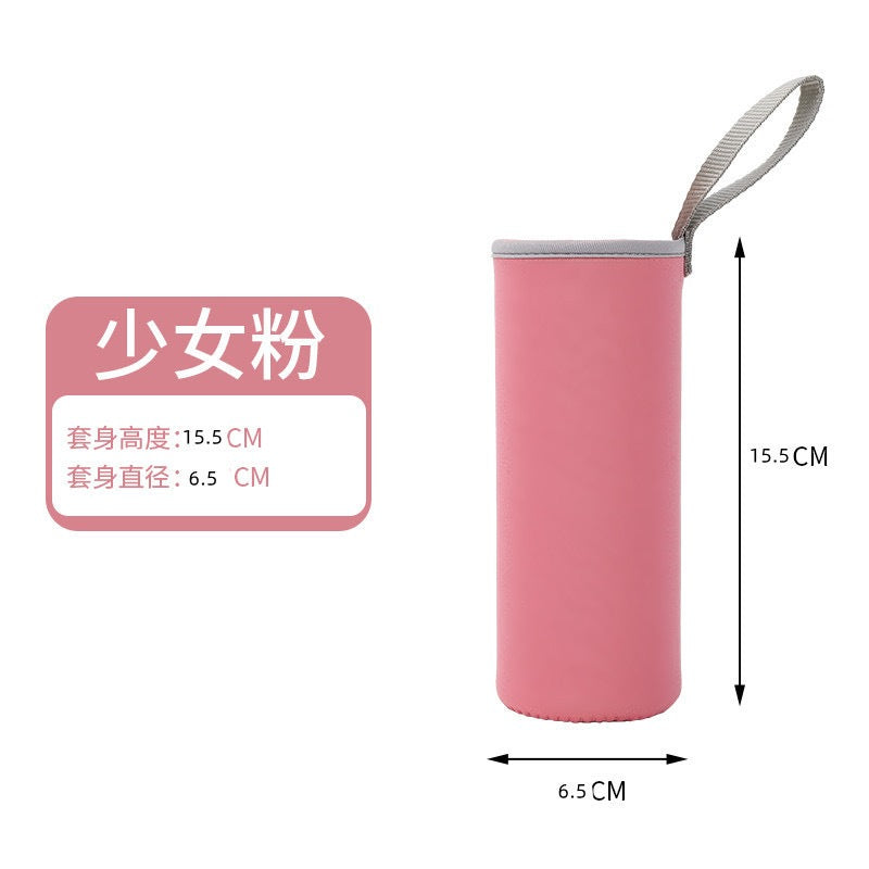 Borosilicate Glass Water Bottle with Stainless Steel Leakproof Cap – 420ml/550ml/750ml/1000ml