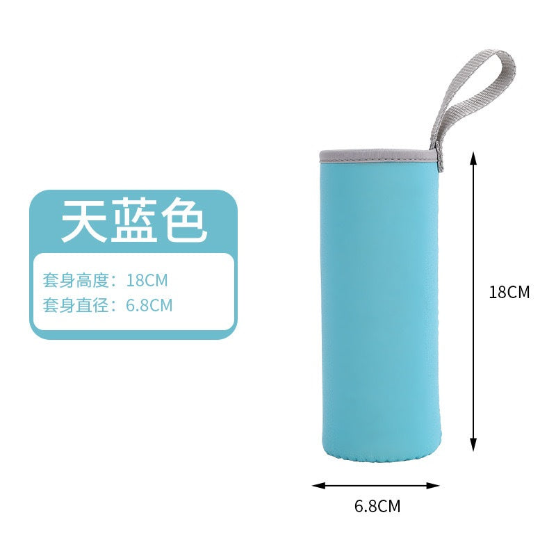 Borosilicate Glass Water Bottle with Stainless Steel Leakproof Cap – 420ml/550ml/750ml/1000ml