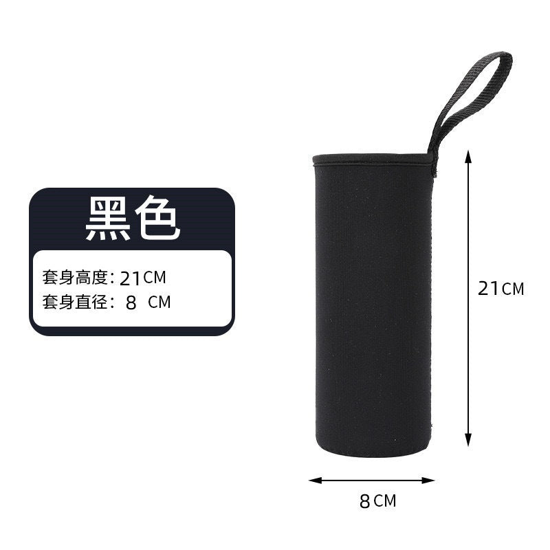 Borosilicate Glass Water Bottle with Stainless Steel Leakproof Cap – 420ml/550ml/750ml/1000ml