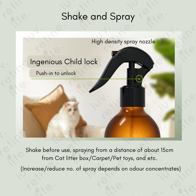 Lycocelle Pet Deodorant Spray / Pet Anti-Bacteria Odour Remover / Plant based deodorant spray