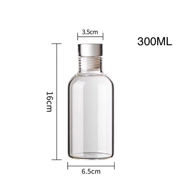 Time Marking Glass Water Bottle / Ins Style Modern Glass Bottle