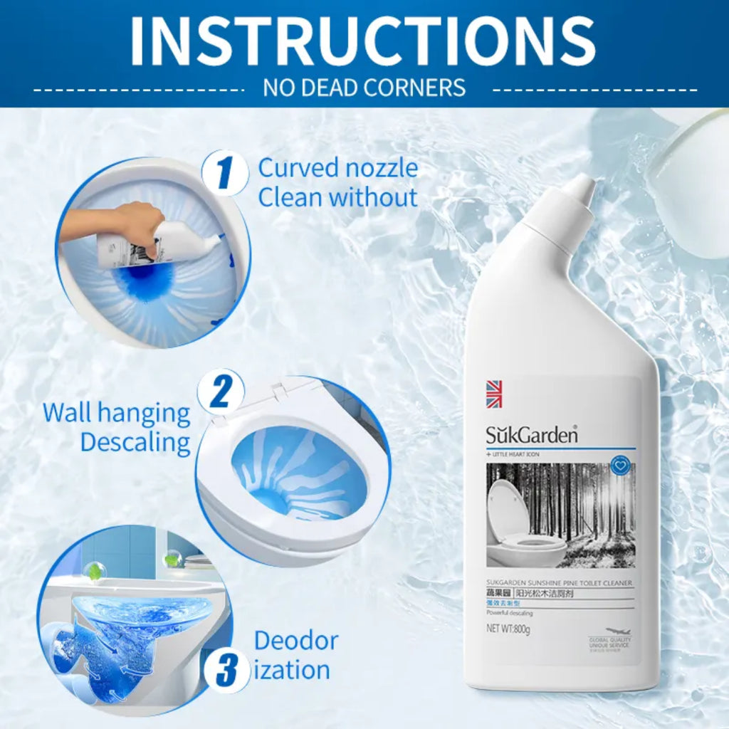 SukGarden Sunshine Pine Toilet Cleaner (500ml per bottle)