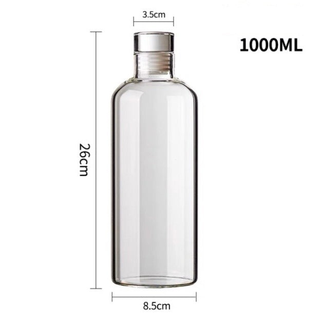 Time Marking Glass Water Bottle / Ins Style Modern Glass Bottle