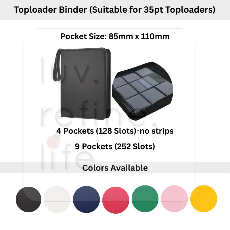 TCG Binder Collection – 9/12 Pocket Storage Folder and accessories