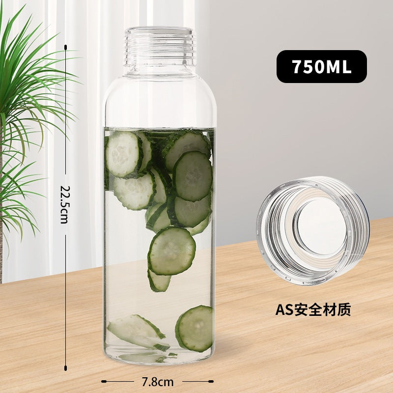 Borosilicate Glass Water Bottle | ABS Leak-Proof Cap | 500ml / 750ml / 1000ml