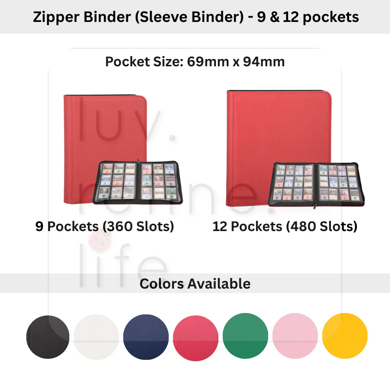 TCG Binder Collection – 9/12 Pocket Storage Folder and accessories