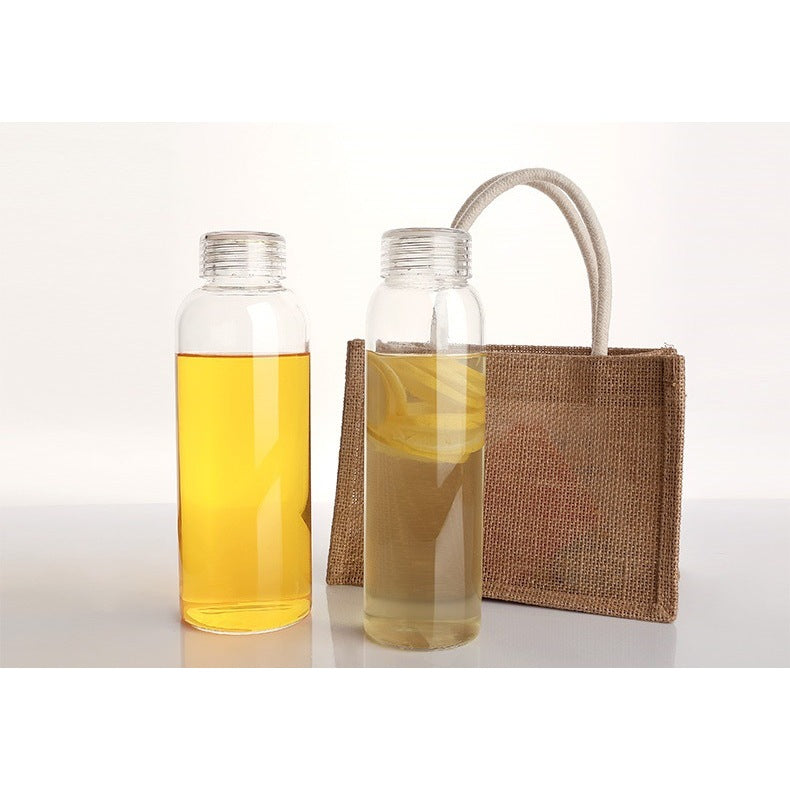 Borosilicate Glass Water Bottle | ABS Leak-Proof Cap | 500ml / 750ml / 1000ml